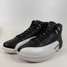 Jordan 12 Retro Playoffs 2012 Negro Blanco Rojo Universitario 130690-001 Hombres Talla 9.5