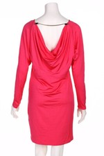 Vestido ATOS LOMBARDINI Jersey Escote Espalda Profundo 42 = D 38 Rosa Flamenco NUEVO