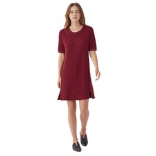 Espléndido vestido térmico vintage para mujer - rubí