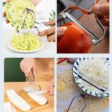 Pelador de acero inoxidable fácil de usar para una carga de cocina rápida y precisa