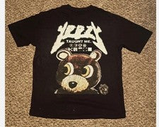 Camisa Kanye West Rap Tour Manga Corta Color Negro