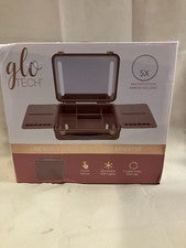 Glo Tech Estuche de Belleza con Espejo LED Rosa