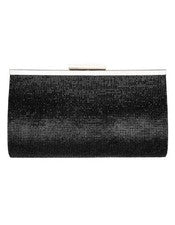 NINA Winslet todo sobre cristales marco mujer clutch bolso de noche - NEGRO~