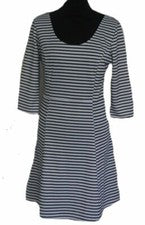 MINIVESTIDO VESTIDO ONLY ESCOTE ESPALDA AZUL BLANCO RAYAS TALLA M 38 NUEVO