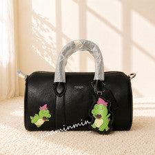 Bolso Coach Brain Dead Brújula 25 Nuevo con Etiquetas con Darby Dino y Dije CES54 Negro