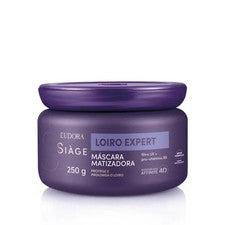 Mascarilla Cabello Rubio Brasileño Siàge Loiro Expert 250g - Eudora Antiamarillo y Reparador