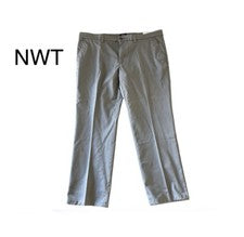 Pantalones chinos St. Johns Bay sin hierro calce recto para hombre talla gris gárgola 42 X 30