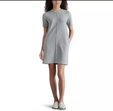 Vestido suéter de manga corta Steve Madden para mujer talla XL gris jaspeado