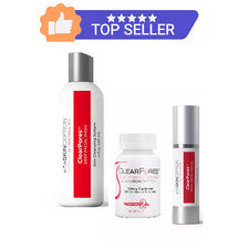 Sistema de tratamiento facial para el acné Clear Poros solución natural para combatir el acné de 3 pasos