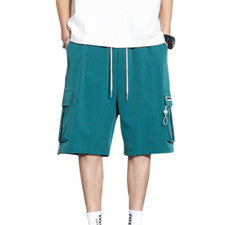 Pantalones Cortos Para Hombre Verano Estilo Delgado Informal Seda Hielo Sueltos Deportes Medio Pantalones