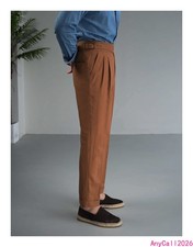 Pantalones de vestir ajustados italianos de Nápoles para hombre Pantalones informales de negocios diarios de moda