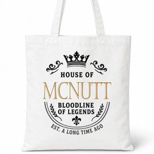 Bolso de Mano de Algodón Casa del Apellido MCNUTT Idea de Regalo
