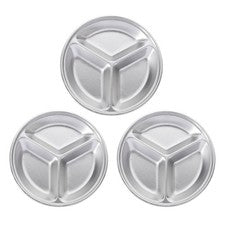 3 Pcs Küchenhelfer Edelstahl Küchenhelfer Geteilte Platte Gewürzplatte