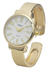Reloj brazalete brazalete Blekon Collections para mujer con textura punteada de 30 mm