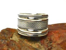 ANILLO grueso de plata de ley 925 - en caja de regalo