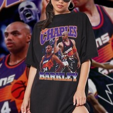 Camiseta Charles Barkley Estilo Gráfico Años 90 De Colección, Camisa PHX Charles Barkley, Vi