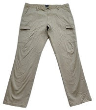 Pantalones cargo George de moda para hombre talla 44x30 mezcla de algodón caqui