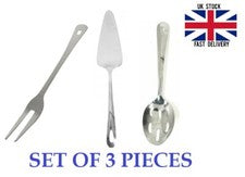 Cucharas para servir utensilios de cocina de 3 piezas de acero inoxidable de alta calidad