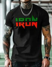 Iron Man Camiseta Italiana Para Hombre Camiseta Cuello Redondo Elegante, Moda, Estilo Informal