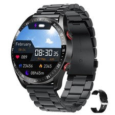 Reloj inteligente HW20 ECG+PPG Business correa de acero inoxidable 1,46 pantalla grande Blueto