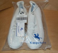 Zapatos deportivos para correr Kaopabolo blancos ligeros para hombre talla 11 para mujer talla 12,5