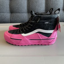 Mujeres Talla 8 - VANS SK8 Hi Dip MTE-2 Botas de Senderismo Zapatos Rosa Negro Gamuza