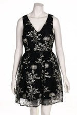 Vestido de noche Mayentl bordados L negro NUEVO