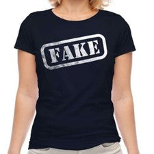 Falso Sello Camiseta Estampada para Mujer Moda Humor Regalo S M L XL 2XL 3XL