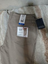 Nuevo Pantalón Gap Para Hombres 5 Bolsillos Súper Suave Elastizado Sarga Estilo Clásico Calce Ajustado 38x30