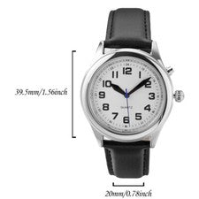 FANTASÍA INGLÉS Hablando Reloj Pulsera Ciego Discapacitado Visual 2 BATERÍAS Extra EE. UU.