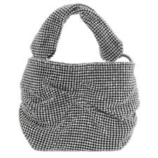 Mini bolso Jimmy Choo Bonny plateado adornado con cristal BONNY-PLATEADO