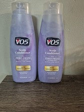 2 NOS VO5 Cuidado del Cabello Zero Frizz con QUERATINA Y BIOTINA ACONDICIONADOR DEL CUERO CABELLUDO 15 OZ cada uno