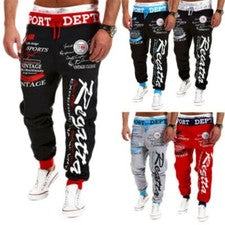 Pantalones Largos Deportivo De Hombre Moda Hip Hop Chándal Deporte Entrenamiento