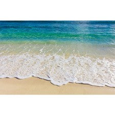 Pegatinas de pared y piso de playa de PVC 3D ondas perfectas para decoración creativa del hogar