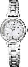 Citizen wicca KH9-914-15 Solar Silver Crystal Dial Señoras Reloj Japón Nuevo