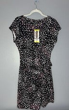 Vestido Nicole Miller Nudo Lateral Corto Para Mujer Pequeño Azul Marino Oscuro Modesto Clásico Bonito