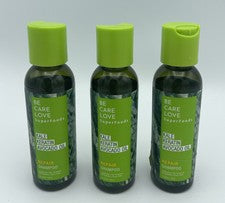 Champú reparador de aceite de aguacate queratina de col rizada SuperFoods Be Care Love tamaño de viaje