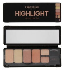 Profusion Cosmetics Maquillaje 6 Tonos Resaltar Paleta y Pincel Regalo Belleza Set