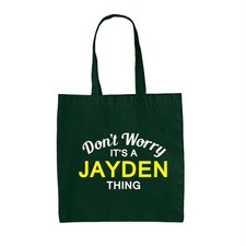 Don' T Worry It's A Jayden Cosa - Lienzo Bolsa - Apellido Traje Nombre Familia