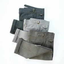 Pantalones de vestir de lana estilo italiano Nápoles para hombre negocios informales pantalones largos retro