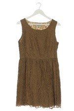 Vestido Deby Debo Encaje Mujer Elegante Marrón Talla 38