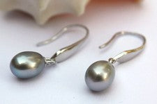 YR02G echt Süßwasser Perlen Schmuck Ohrringe Ohrhänger Ohrstecker 925 Silber neu