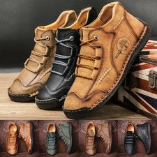 Hombres Negocios Oficina Informales Botines Cuero Zapatos Planos Suave Plus Calzado