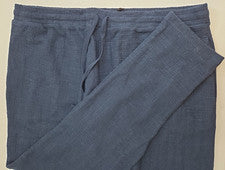 Pantalones ajustados con textura Dean azul marino de moda Nova para hombre, talla 3XL