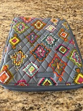 Estuche para libros/estuche bíblico gris estampado Vera Bradley multiuso con soporte para bolígrafo