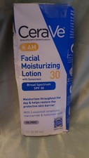 Loción hidratante facial Cerave Am FPS 30 (3 fl oz) bienestar cuidado de la piel