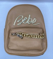 Mochila pequeña para mujer Bebe Brand Gianna bolso tostado nueva con etiquetas
