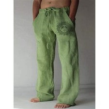 Pantalones rectos de moda para hombre Streetwear
