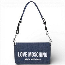 Moda Love Moschino Bolsa De Denim Para Mujer Azul En Tela