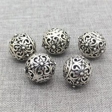Mariposa de plata de ley perla redonda 10 mm 13 mm 15 mm 18 mm para pulsera
